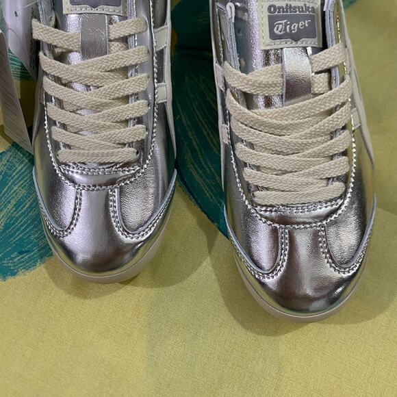 Onitsuka Tiger Silver Unisex Sneakers - Picture 7 of 9